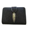 oceanic stingray black-white coin wallet billfold