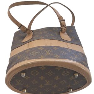 Louis vuitton vintage double straps french company monogram bucket bag