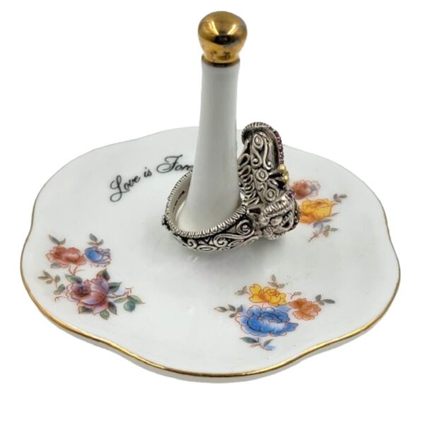 Barbara bixby jeweled sterling 18k garuda bird ring