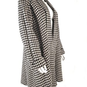 David benjamin designer hound's tooth vintage swing coat