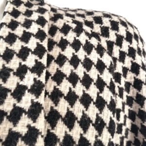 David benjamin hound's tooth print vintage swing coat