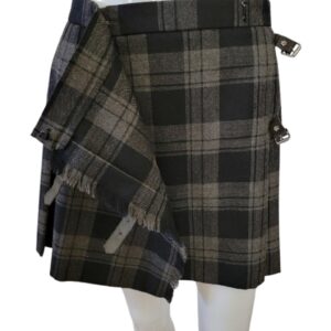 Ralph lauren wool mini wrap plaid skirt