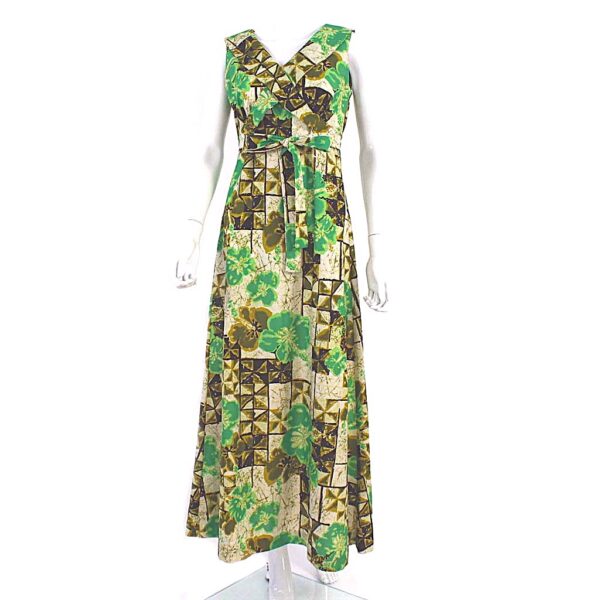 Vintage Nei 50s Hawaii Honolulu multi floral print dress
