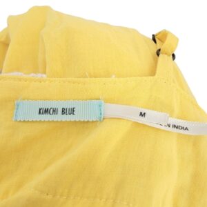 Kimchi Blue yellow sundress with white embroidery accents