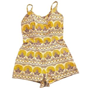 Vintage original rose marie reid floral 50s playsuit romper