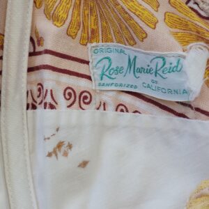 Vintage original rose marie reid floral 50s playsuit romper