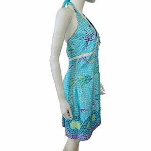 Lilly Pulitzer ocean sea life design halter mini dress nwt