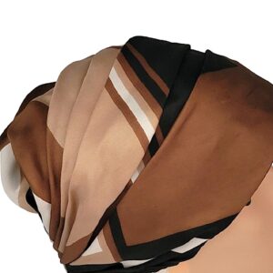 Vintage Brunschwig Switzerland silk turban multi color cloche hat