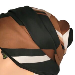 Vintage Brunschwig Switzerland silk turban multi color cloche hat