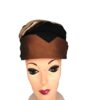Vintage Brunschwig Switzerland silk turban multi color cloche hat