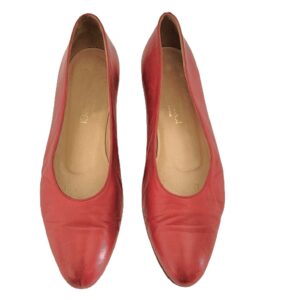 Gucci vintage red leather flats made in Italy