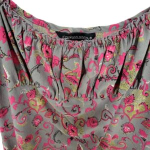 Vintage Jonathan Martin paisley print t strap mini dress