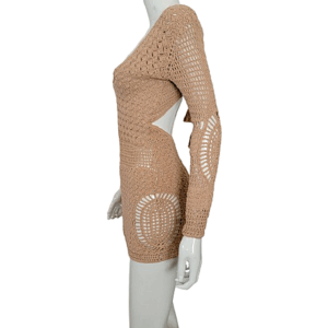Flook the label crochet open back mini dress