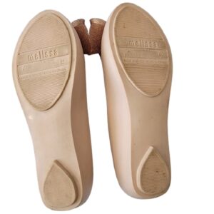 Melissa pink large bow front ballet flats