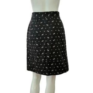 Odille floral embroidered print mini skirt