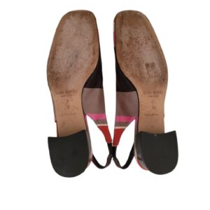 Kate Spade New York multiple colors stripe flat slingback shoes