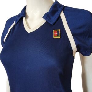 Vintage nike blue and white tennis challenge court mini dress