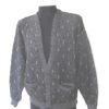 Saturday's black and gray mens cardigan sweater