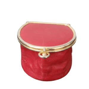 Christian Dior red leather coin purse vintage pouch