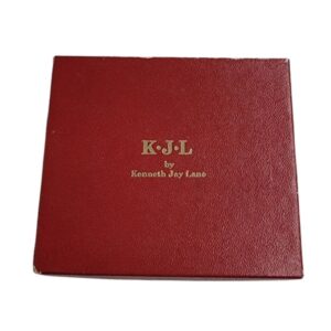 Vintage Kenneth Lane simulated pearl multi color nine pair earrings in original box