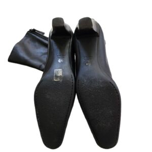 Vicini Giueppe Zanotti design black zip up back ankle boots