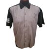 Vintage Harley Davidson color block gray black shirt