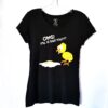 Anchor Blue tee-shirt with graphic baby chick design on front.