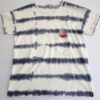 Lisa Todd Shark pocket tie dye design T-shirt front.