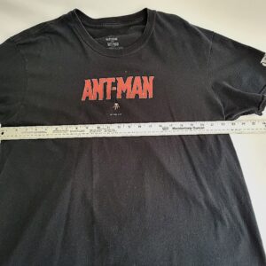 Marvel Funko Ant Man t-shirt with red graphic tiny ant design front.