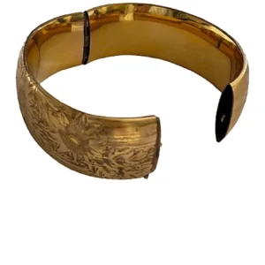 View of the closure on the Antique W.J. Braitsch Victorian gold-filled Bracelet
