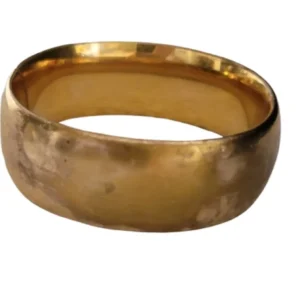 Close up view of the back side rubbed gold area of the Antique W.J. Braitsch Victorian gold-filled Bracelet
