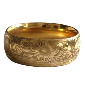 Front view of the Antique W.J. Braitsch gold-filled Victorian Bracelet