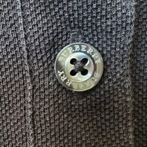 Burberry London Women black check collar and buttons view only