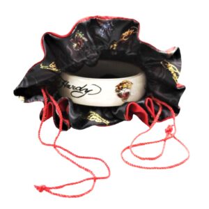 Bangle and Bag view of Ed Hardy Christian Audigier white bangle bracelet